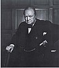 Winston Churchill Portrait - Gravure Print